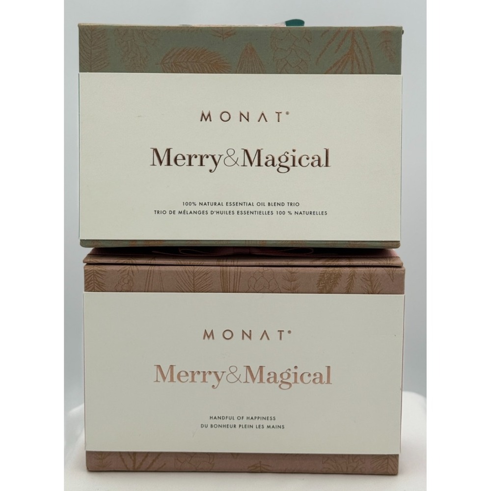 Monat Merry & Magical Natural Essential Oil Blend & Hand Cream - 3 of Each - NEW